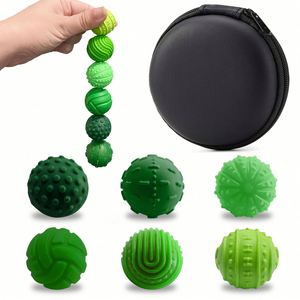 Lot de 6 balles magnétiques en silicone, jouets sensoriels EDC anti-stress, pour soulager l'anxiété, balles magnétiques sensorielles en silicone - Product Image 1