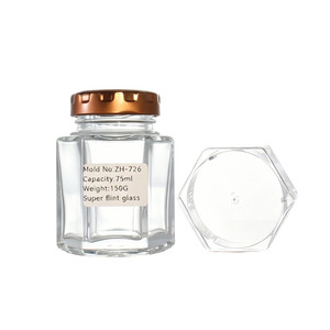 Eleganti Barattoli <span class=keywords><strong>in</strong></span> <span class=keywords><strong>Vetro</strong></span> Vuoti di Alta Qualità, Antigraffio, da 50ml e 100ml, per Tè alla Frutta, Frutta Secca, Alimenti, Mandorle, con Stampa a Caldo - Product Image 6