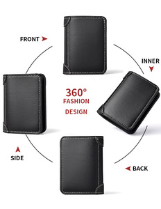 THK0293 Nouveau portefeuille pour hommes à la mode Portefeuille en cuir PU durable et élégant pour hommes Porte-cartes de crédit - Product Image 2