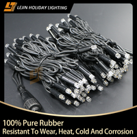 Guirlande lumineuse LED à prix d'usine pour mariage, vacances, festivals, Noël, extérieur, étanche IP65, 7 modes, double couleur, commutateur