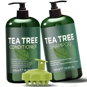 Manufactures Wholesale Tea Tree Hair Shampoo And Conditioner Anti Dandruff Hair Repairing Care Herbal Sulphate Free Shampoo Set