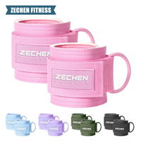 Sangles de cheville pour appareils de musculation, taille unique, sangles de cheville avec rembourrage de qualité supérieure pour femmes et hommes, pour les séances d'entraînement des fessiers à la salle de sport
