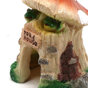 Decoración Creativa para Acuario en Forma <span class=keywords><strong>de</strong></span> Casa <span class=keywords><strong>de</strong></span> Hongos, Escondite <span class=keywords><strong>de</strong></span> Resina para Peceras, Adorno Lindo para Jardín <span class=keywords><strong>de</strong></span> Hadas - Product Image 5