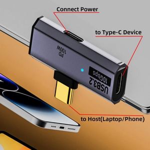 Adaptateur universel 100W 2 en 1 USB 3.2 Convertisseur Type C mâle 3.1 vers Type-C femelle PD Charge rapide USB C Adaptateur OTG pour PC - Product Image 4