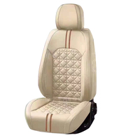 Housse de siège de voiture universelle de luxe en cuir de qualité supérieure avec appui-tête et soutien lombaire pour berlines et SUV, fabriquée en usine