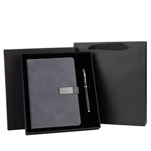 Wholesale Business Gift Book Set Holiday Gift Notebook Set Customized PU Leather Notebook Supplier