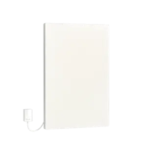 Certificación Calentador de panel eléctrico infrarrojo inteligente CF9060 550W TUV Panel de calefacción curvo montado en la pared de fibra de carbono blanco para interiores