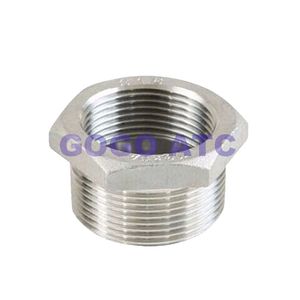 Gogo 201/304 lõi thép không gỉ công nghiệp cấp đường kính ống DN15-32 nữ và nam chủ đề giảm tốc 4'6'1 inch đường kính khác nhau - Product Image 1