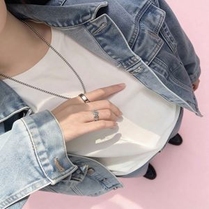 Collane per Coppie alla Moda con Pendente Abbraccio d'Amore, Lei per Sempre Lui Sempre - Product Image 5