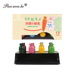 Crayons écologiques de haute qualité 12/24 couleurs Crayons lavables faciles à tenir pour les enfants - Product Image 4