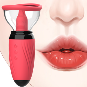 Jouets sexuels pour femmes, vibrateur avec fonction de léchage de langue, design de gode vibrant pour le point G, 10 fréquences, vibrateur rechargeable par USB - Product Image 1