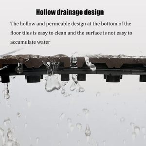 SHENGCHENG Modern Outdoor Decorative Terrace Interlocking Deck Tiles Wood <b>Plastic</b> Composite Decking - Product Image 5