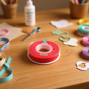 <b>Red</b> 2.5cm 15Y Craft <b>Ribbon</b> - Product Image 2