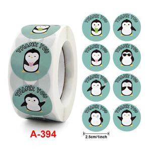 Rollo de Pegatinas de Papel con Patrones de Dibujos Animados, 500 Unidades por Rollo, Resistentes a Desgarros, Troqueladas, Divertidas, Incentivadoras, Decorativas, Recompensas para Maestros - Product Image 3