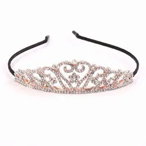 Crystal Headband Tiara Wedding Crowns Hair Accessories Glitter Rhinestone Birthday Party Fashion Hairband for Kids XY-HB-0766