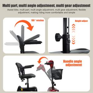 สกู๊ตเตอร์เคลื่อนที่สำหรับ<span class=keywords><strong>ผู้</strong></span><span class=keywords><strong>สูงอายุ</strong></span>สกูตเตอร์ไฟฟ้าระยะไกลสำหรับงานหนัก4<span class=keywords><strong>ล้อ</strong></span>พร้อมที่ชาร์จและตะกร้า - Product Image 4