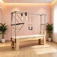 Maßgefertigte Fortgeschrittene Eichenholz Pilates Cadillac Tower Maschine Komplettset Fitnessgeräte für Yoga-Studios und Heimgymnastik