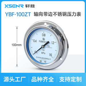Manómetro de Acero Inoxidable Suzhou Xuan Sheng de 100 mm, Analógico, Montaje en Panel YBF100ZT, Conexión Roscada - Product Image 4