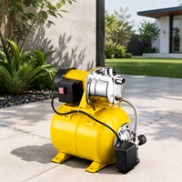 Pompe à eau automatique 1200W 3800L/h en acier inoxydable pour puits peu profond avec réservoir sous pression pour l'irrigation domestique et de jardin