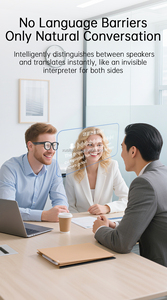 Nuevas Gafas de Sol AIMB-G3 con Traducción por IA, Lentes Fotocromáticas Anti-Luz Azul, <span class=keywords><strong>Chat</strong></span> GPT, WiFi, Gafas Inteligentes con Cámara de 1200W - Product Image 4