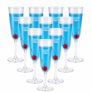 Copas de Champán de Plástico Personalizadas, Copas de Vino Transparentes y Resistentes para Bodas, Fiestas, Brindis, al por Mayor, Libres de BPA, Grado Alimenticio - Product Image 6