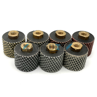 KANEOTEK 2/3/4 INCH Résine Bond M14,5/8-11 "Roues de tambour de polissage au diamant à sec tolérance zéro pour évier en pierre de marbre de granit