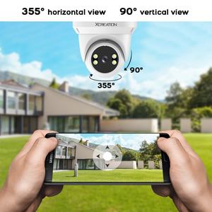 HKLAND Tuya Dôme PTZ sans fil IR & Full Color Vision nocturne Carte TF et stockage en nuage Télécommande audio 2 voies Caméra sans fil - Product Image 3