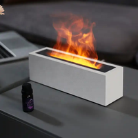 Diffuseur d'aromathérapie populaire 200ML humidificateur d'air à flamme rouge et bleu 2 couleurs diffuseurs d'arôme d'huile essentielle de flamme
