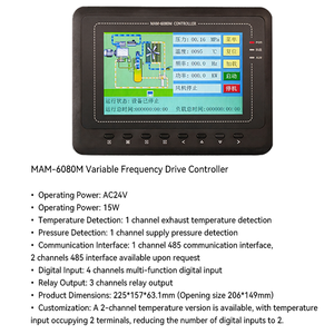 Contrôleur de compresseur d'air haute efficacité MAM6080, régulateur de pression PID avec fonction de coordination multi-unités - Product Image 4