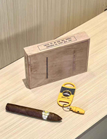 Humidor à cigares en bois massif moderne de qualité supérieure |   Boîte de rangement de bureau hermétique personnalisable avec options de marquage, fabriquée en Chine