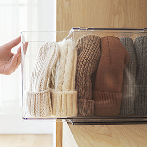 Yimijia Drawer <b>Storage</b> <b>Box</b> Set 3L Transparent Clothing Organizer for Wardrobe Closet Organization - Product Image 4