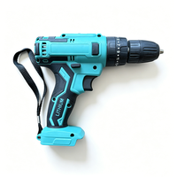 OEM/ODM Perceuse sans fil 21V à moteur sans balais, vitesse variable 10mm, couple 45N.M, mandrin sans clé, réversible, outils métalliques pour bricolage extérieur