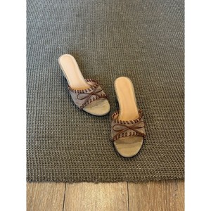 Sandalias de Tacón con Punta Abierta y Diseño de Mula en Gamuza, Transpirables, a la Moda, para Primavera, Envío Directo - Product Image 4