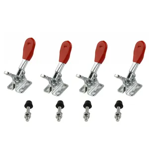 GH201A Metal Horizontal Vertical Toggle <strong>Clamp</strong> Quick-Release Fixture 80mm Red Toggle <strong>Clamps</strong> Hand <strong>Clip</strong> Tools - Product Image 6