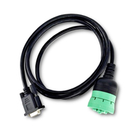 Cable ELD de Alta Calidad Tipo 2 Verde J1939 de 9 Pines Macho a RS232 DB9 VGA D-SUB de 9 Pines Hembra para Dispositivo ELD de Gestión de Flotas