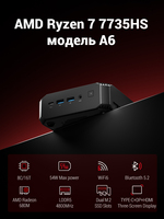 Mini PC FIREBAT A6, AMD Ryzen 7 7735HS, WiFi6 double bande, BT5.2, DDR5 16 Go, 512 Go, ordinateur de jeu de bureau, mémoire embarquée, mini PC