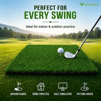 Gazon artificiel professionnel Champ 81UF de 15 mm pour simulateur de golf intérieur et entraînement en extérieur haute densité