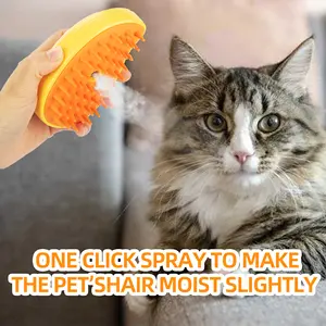 Spazzola per rimozione dei peli di cane gatto multifunzionale spazzola per la pulizia degli animali domestici spazzola elettrica per gatti fumanti
