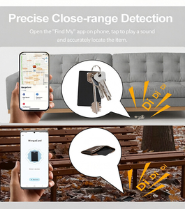 <span class=keywords><strong>Tarjeta</strong></span> Localizadora Inteligente Ultrafina con Carga Inalámbrica, Sistema Dual, Compatible con Apple Find My y Google, para Llaves, Cartera, Equipaje - Product Image 3