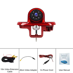 Caméra de recul de vision nocturne pour Renault <span class=keywords><strong>Trafic</strong></span>/Vivaro, modèle Podofo 2001-2014, avec feu stop supérieur - Product Image 6