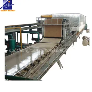 Turnkey Project waste carton box recycling paper mill corrugated fluting testliner kraft paper roll making machine price