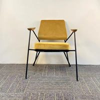 Fauteuil italien à structure métallique simple, structure légère pour boutique, maison d'hôtes, salon d'hôtel et terrasse