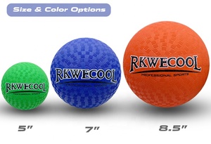 OEM logo blu di Gomma che rimbalza parco giochi palla set eco-friendly dodgeball 7 pollici kickball per i bambini toddles - Product Image 6