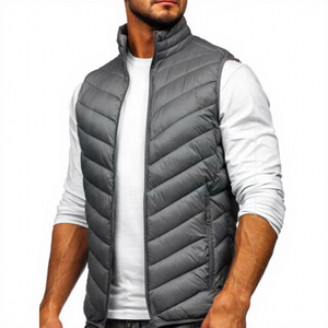 Gilet matelassé léger et respirant pour homme, qualité supérieure, sans manches, pour l'automne, avec logo personnalisé, en toile, idéal pour l'extérieur - Product Image 6