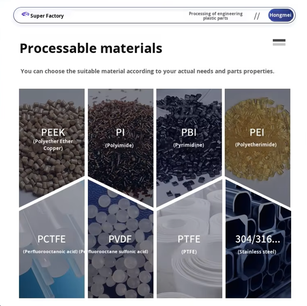 Polyetherimide PEI Sheet Precision Parts Insulation High Temperature Resistant Gasket Custom Molded Parts Manufacturer Guangdong