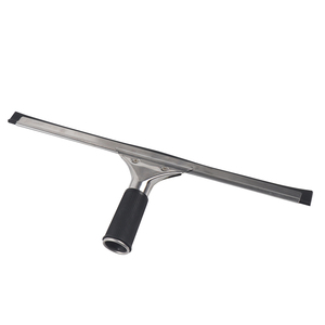 Nettoyeur de vitres professionnel industriel avec lame en caoutchouc et manche en acier inoxydable, écologique, taille personnalisée - Product Image 3