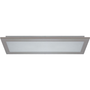 NODALITE 2xG13 T8 LED 60cm Lámpara de techo rectangular Acabado en níquel 73x25x6cm Dimensiones - Product Image 1