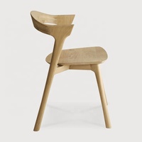 Chaise de salle à manger moderne en bois de chêne massif pour la maison, l'hôtel, les événements de mariage