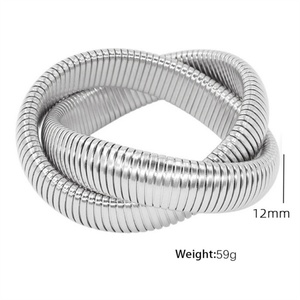 Fashion Personalized Jewelry Gold Stainless Steel <b>Bracelets</b> Stretch Snake <b>Bangle</b> <b>Bracelets</b> for Women Men - Product Image 5