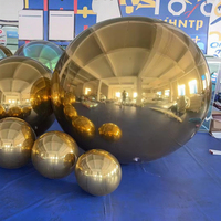 Boules disco gonflables géantes scellées, vertes, argentées, dorées, brillantes, pour fêtes, vente en gros